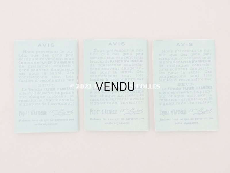 画像13: 1890年代 アンティーク 箱付き パピエダルメニイ 天使の香り紙 PAPIER D'ARMENIE-A.PONSOT-