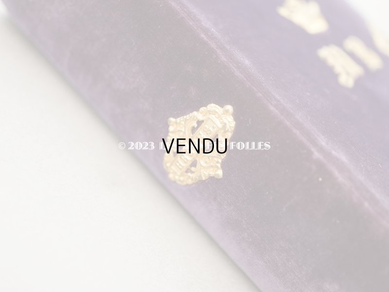 画像7: 新品同様 1837年 アンティーク ミサ典書 紫のベルベット 王冠紋章＆イニシャル付き