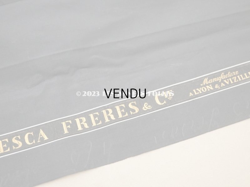 画像4: アンティーク シルク製ファブリック　黒  幅59cm