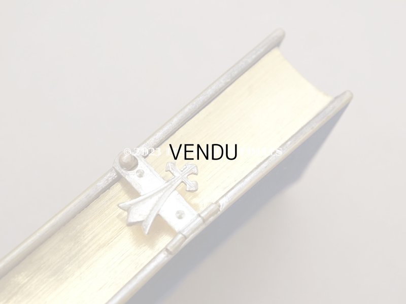 画像7: 1874年 アンティーク ミサ典書 ダークブルーのベルベット