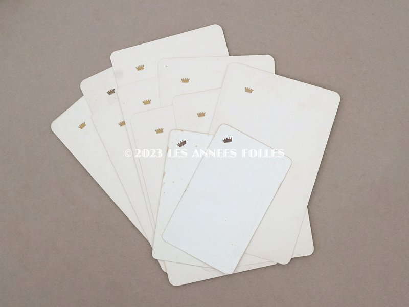 画像5: 未使用 アンティーク 王冠紋章付き ウェディングのメニューカード  11枚セット