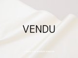 アンティーク ファブリック アイボリー色のシルクサテン 47×130cm