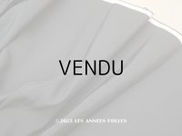 アンティーク シルク製ファブリック　黒  幅59cm