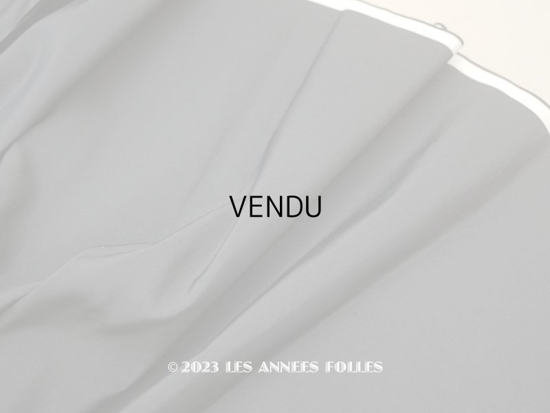 画像1: アンティーク シルク製ファブリック　黒  幅59cm