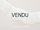 アンティーク オーガンジーのプリーツリボン オフホワイト 130cm  6.5cm幅  