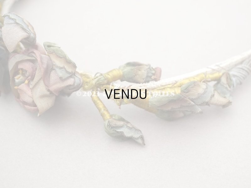 画像5: アンティーク 薔薇のロココモチーフのティアラ 花冠　