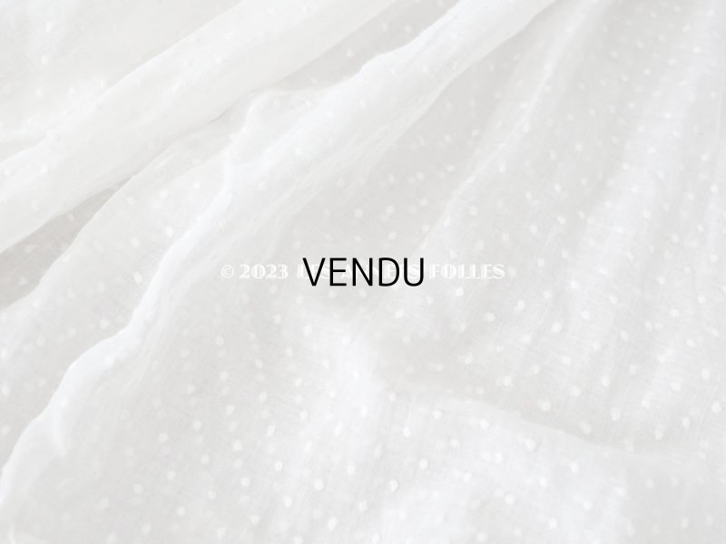 画像4: アンティーク  ドットの刺繍入りコットン生地のペチコート