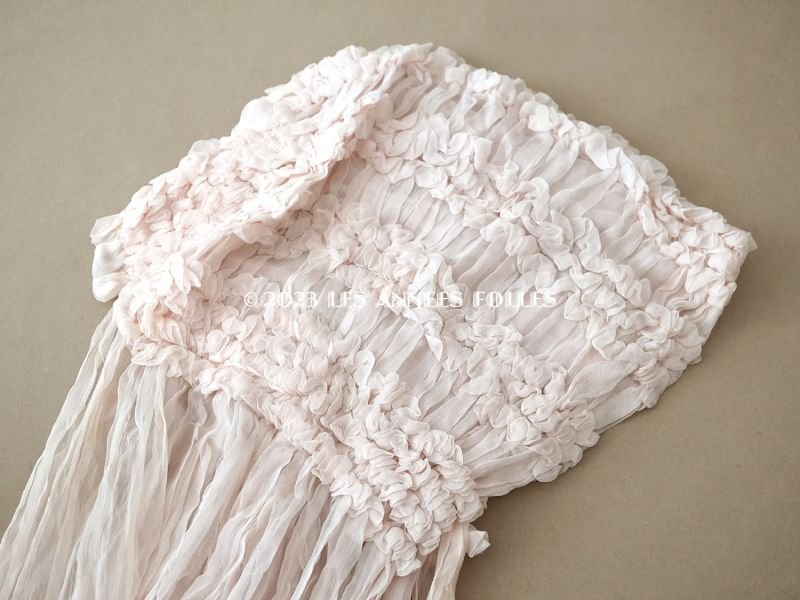 画像6: アンティーク 婚約式 ＆ 結婚式のヘッドドレス シルクオーガンジーのフリル