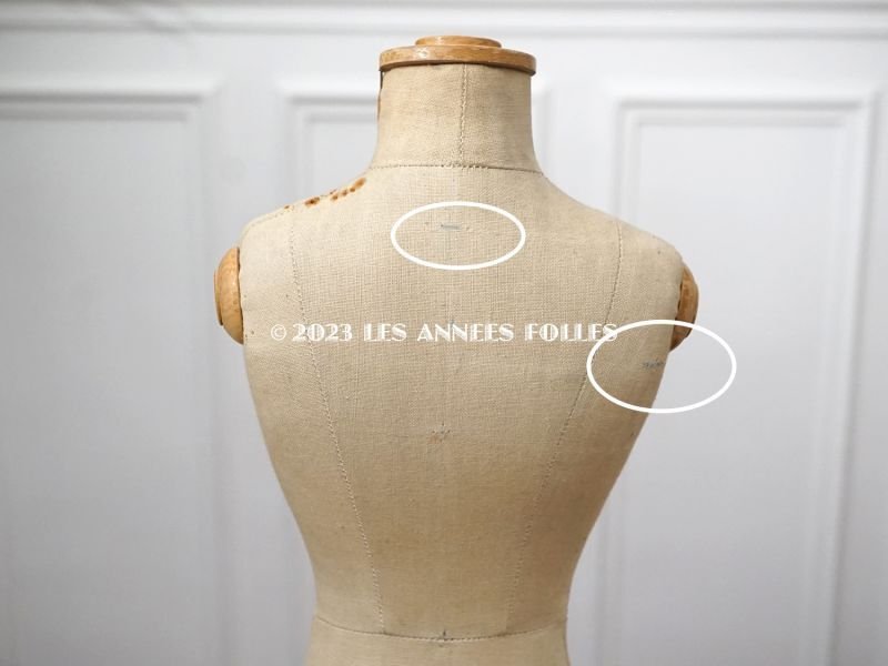 画像10: 1900年頃 アンティーク ドールサイズ トルソー 61cm - GIRARD PARIS -