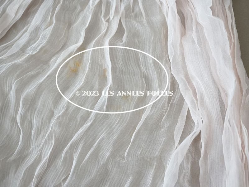 画像4: アンティーク 婚約式 ＆ 結婚式のヘッドドレス シルクオーガンジーのフリル