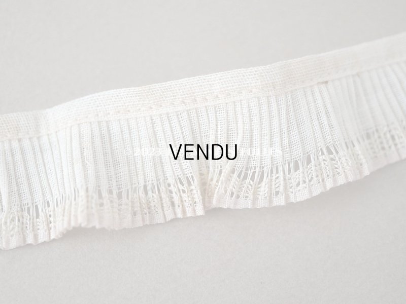 画像3: 【13周年セール対象外】アンティーク プリーツリボン ピンクパープルの縁取り 幅2.8cm