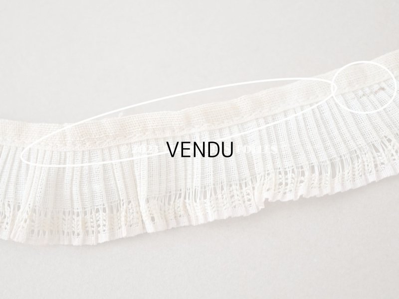 画像7: 【13周年セール対象外】アンティーク プリーツリボン ピンクパープルの縁取り 幅2.8cm