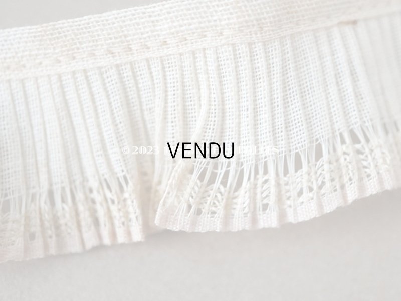 画像4: 【13周年セール対象外】アンティーク プリーツリボン ピンクパープルの縁取り 幅2.8cm