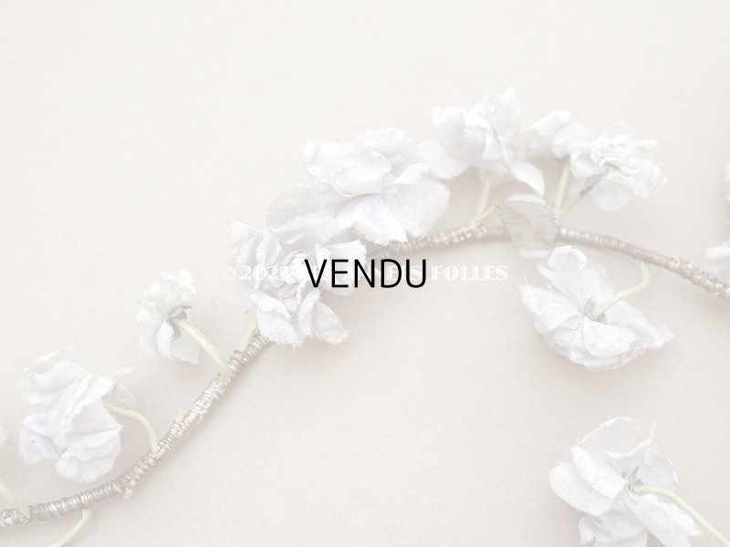 画像8: 【13周年セール対象外】1900年頃 アンティーク 菫の布花のヘッドドレス パルマ菫