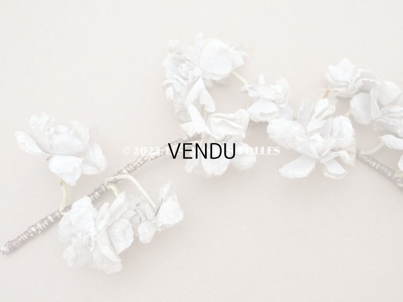 画像11: 【13周年セール対象外】1900年頃 アンティーク 菫の布花のヘッドドレス パルマ菫