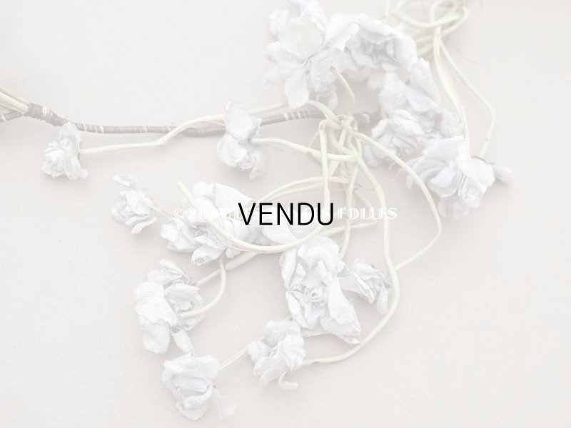 画像5: 【13周年セール対象外】1900年頃 アンティーク 菫の布花のヘッドドレス パルマ菫