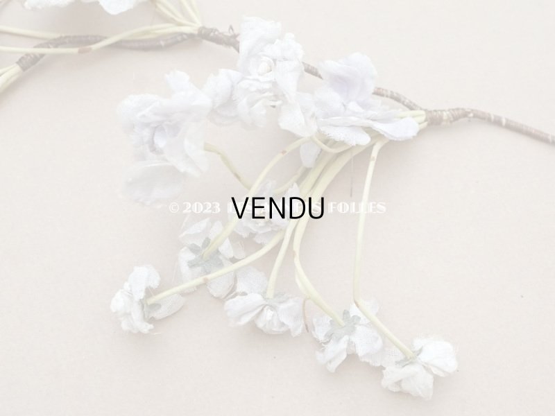 画像6: 【13周年セール対象外】1900年頃 アンティーク 菫の布花のヘッドドレス パルマ菫