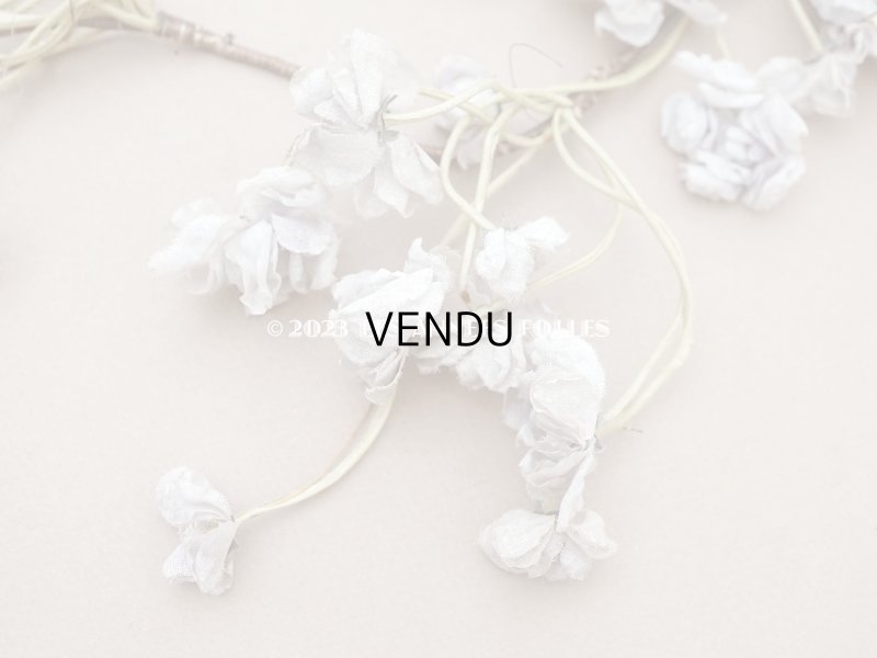 画像9: 【13周年セール対象外】1900年頃 アンティーク 菫の布花のヘッドドレス パルマ菫