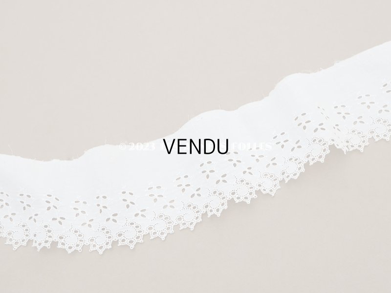 画像3: 【13周年セール対象外】アンティーク カットワークレース　リーフ柄　2.63m