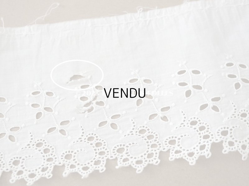 画像6: 【13周年セール対象外】アンティーク カットワークレース　リーフ柄　2.63m