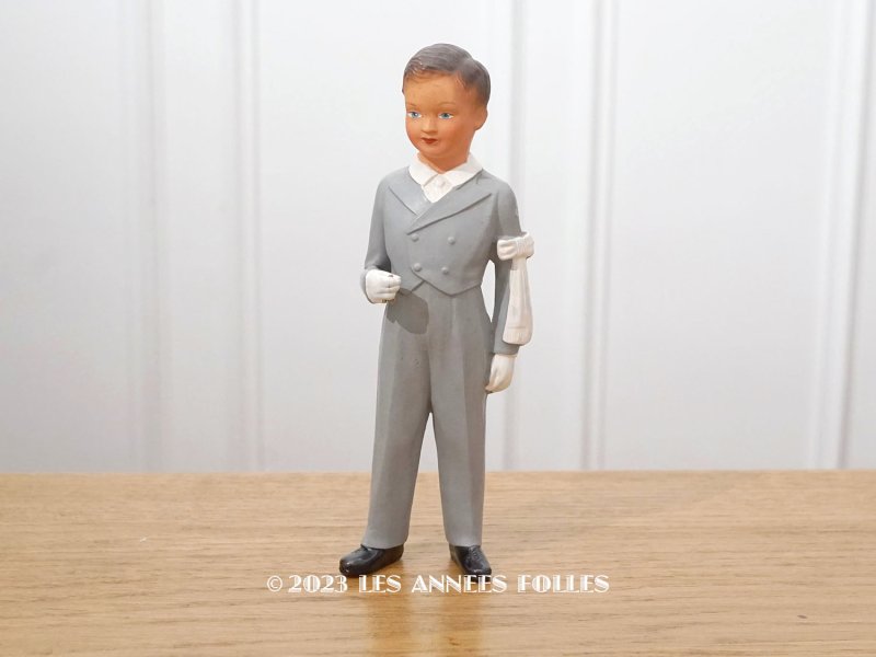 画像1: 【13周年セール対象外】アンティーク 初聖体の少年 セルロイド製 人形 大きなサイズ