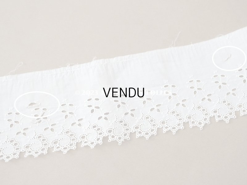 画像5: 【13周年セール対象外】アンティーク カットワークレース　リーフ柄　2.63m