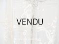 【13周年セール対象外】未使用 アンティーク レースカーテン リボンのガーランド　アイボリー 横135cm×縦156cm