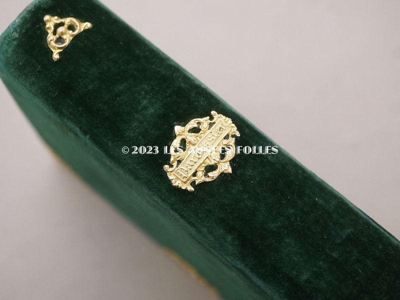 画像6: 1825年 アンティーク ミサ典書 グリーンのベルベット キリストの留め金