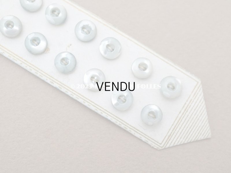 画像6: アンティーク マザーオブパール製 極小 ボタン 6mm 12ピース シェルボタン パウダーブルー