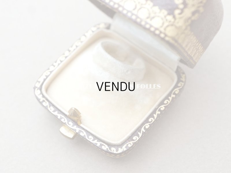 画像6: 【13周年セール対象外】1897年　アンティーク 本革製 ジュエリーボックス 金彩入り ブラウン リングボックス