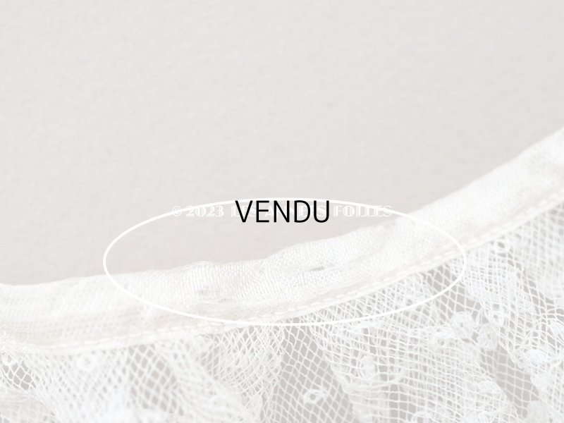 画像5: 【13周年セール対象外】アンティーク プリーツレース 花模様  3.7cm幅  98cm