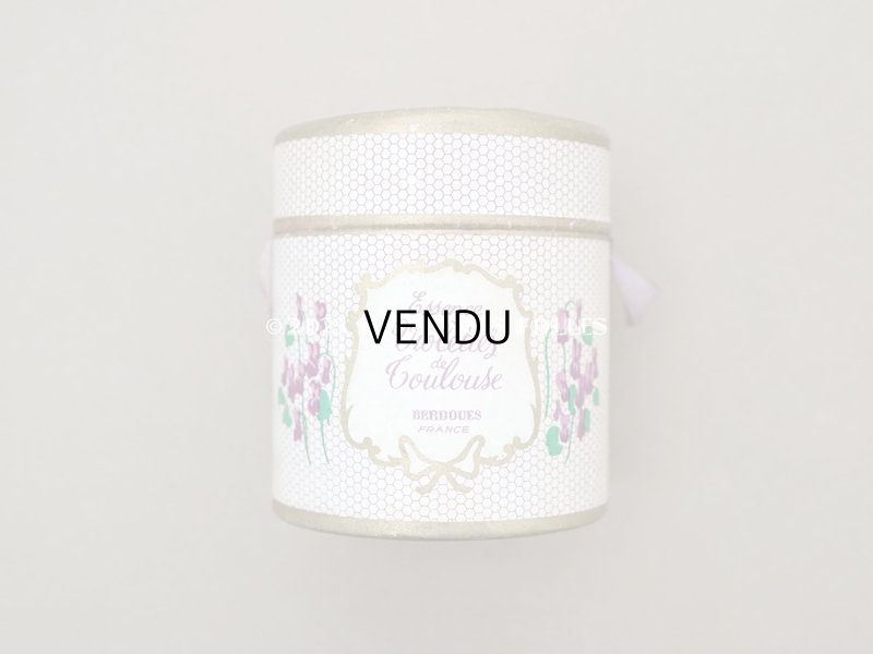 画像5: 【13周年セール対象外】アンティーク 菫の小さなパフュームボックス&ボトル 薄紫の香水入り ESSENCE VIOLETTES DE TOULOUSE - BERDOUES FRANCE -