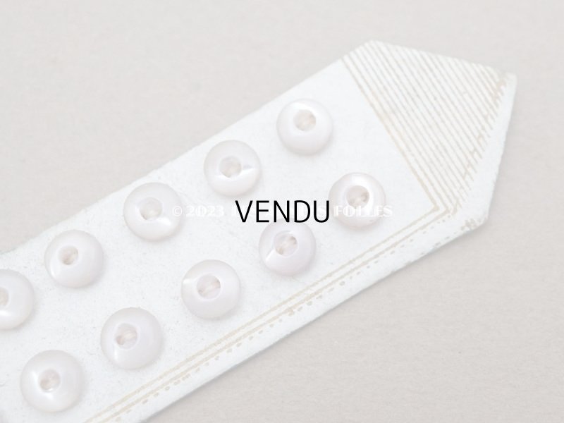 画像7: 1900年 アンティーク マザーオブパール製 極小 ボタン 6mm 12ピース シェルボタン スノーパープル