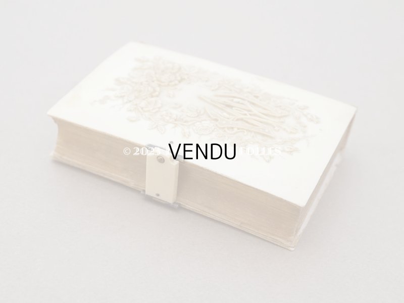 画像5: 1897年 アンティーク 薔薇のリース  ミサ典書 セルロイド製