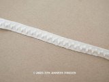 アンティーク 極細　ドット刺繍入りトリム オフホワイト　1.3m 6mm幅
