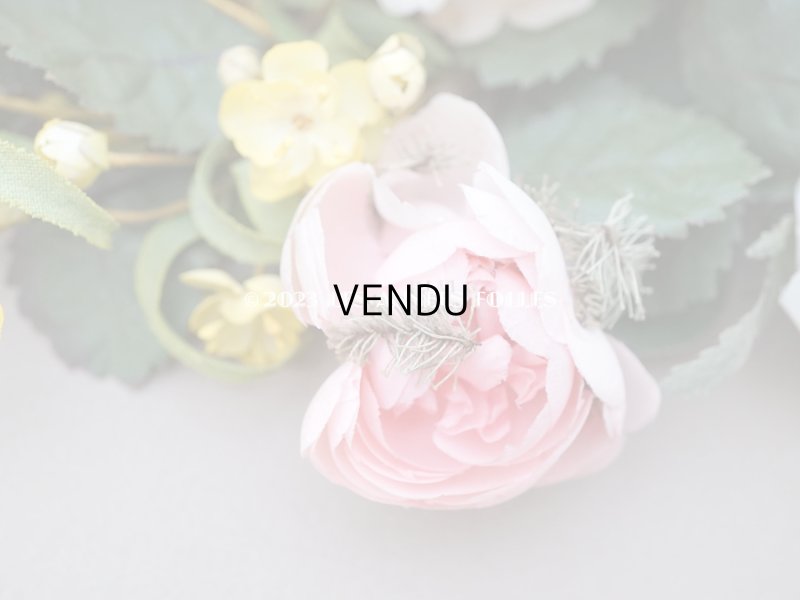 画像9: 19世紀 新品同様 アンティーク 薔薇＆ライラック＆勿忘草＆白詰草の布花　グローブ・ド・マリエのブーケ 