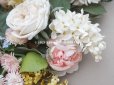 画像10: 19世紀 新品同様 アンティーク 薔薇＆ライラック＆勿忘草＆白詰草の布花　グローブ・ド・マリエのブーケ 