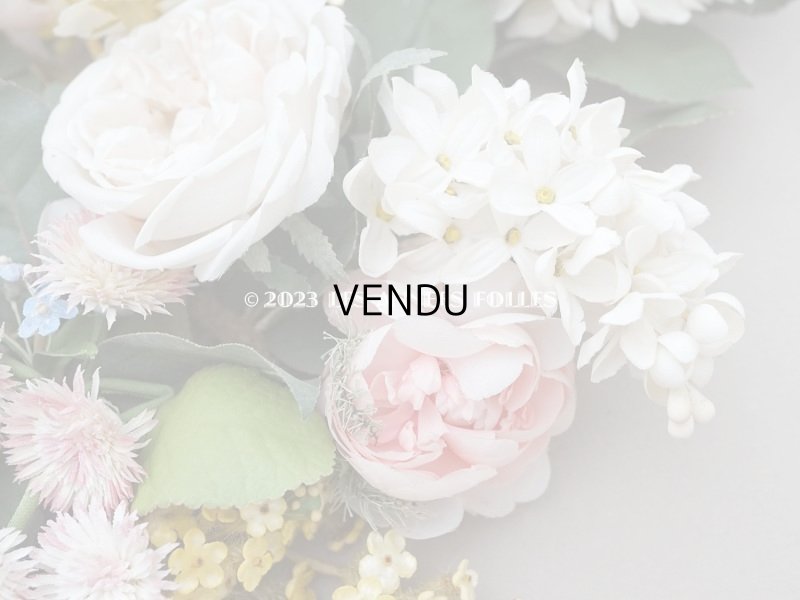 画像10: 19世紀 新品同様 アンティーク 薔薇＆ライラック＆勿忘草＆白詰草の布花　グローブ・ド・マリエのブーケ 