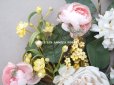 画像12: 19世紀 新品同様 アンティーク 薔薇＆ライラック＆勿忘草＆白詰草の布花　グローブ・ド・マリエのブーケ 