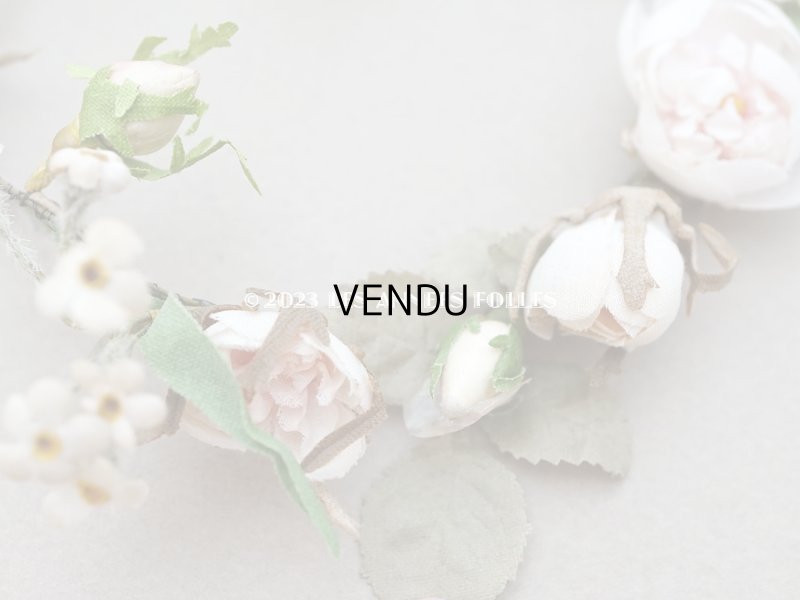 画像3: 19世紀末 アンティーク ドール用  ティアラ ピンクの薔薇の花冠