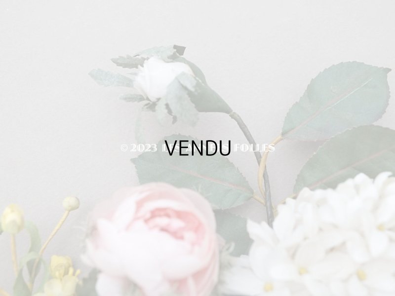 画像15: 19世紀 新品同様 アンティーク 薔薇＆ライラック＆勿忘草＆白詰草の布花　グローブ・ド・マリエのブーケ 