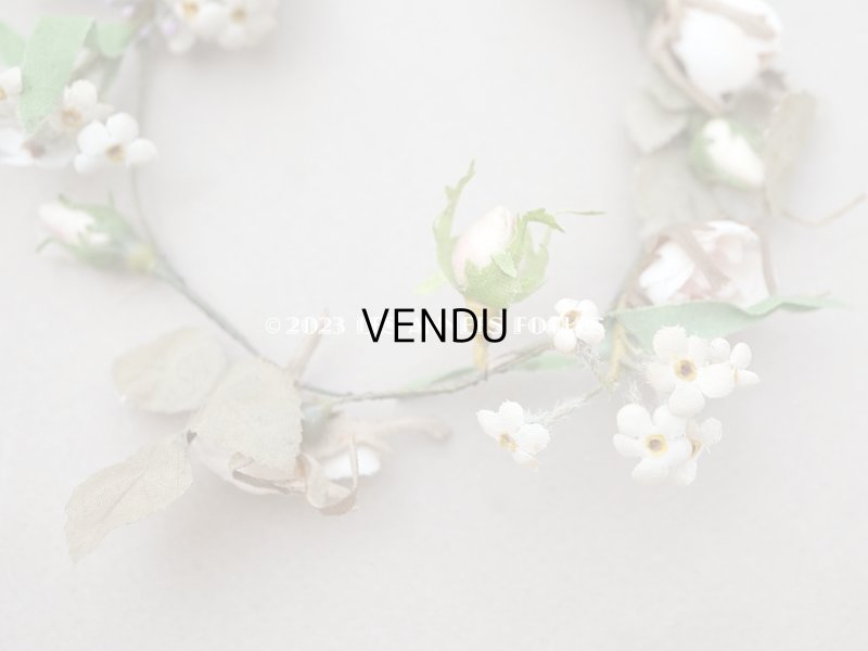 画像4: 19世紀末 アンティーク ドール用  ティアラ ピンクの薔薇の花冠