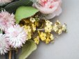 画像6: 19世紀 新品同様 アンティーク 薔薇＆ライラック＆勿忘草＆白詰草の布花　グローブ・ド・マリエのブーケ 