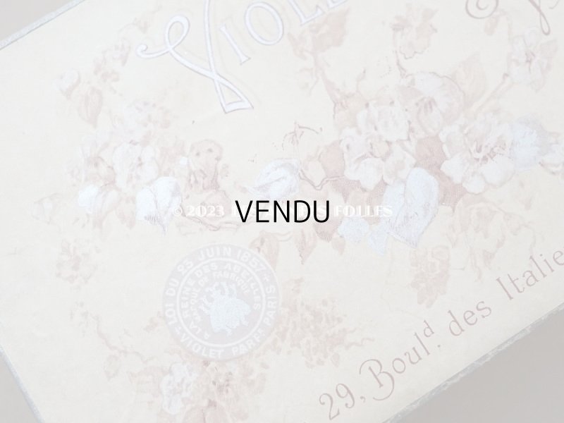 画像4: 19世紀末 アンティーク 菫のソープーボックス SAVON AUX VIOLETTES DE PARME - VIOLET PARIS -