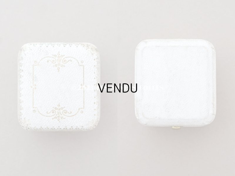 画像4: アンティーク リング用 ジュエリーボックス　金彩入り オフホワイト