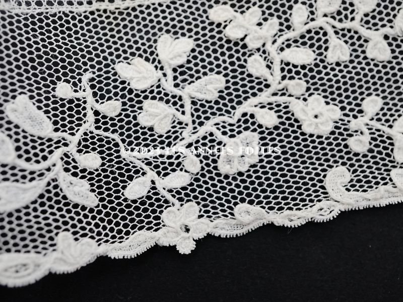 画像3: 19世紀 アンティーク ニードルレースのアプリカシオン 90cm