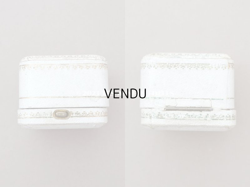 画像5: アンティーク リング用 ジュエリーボックス　金彩入り オフホワイト