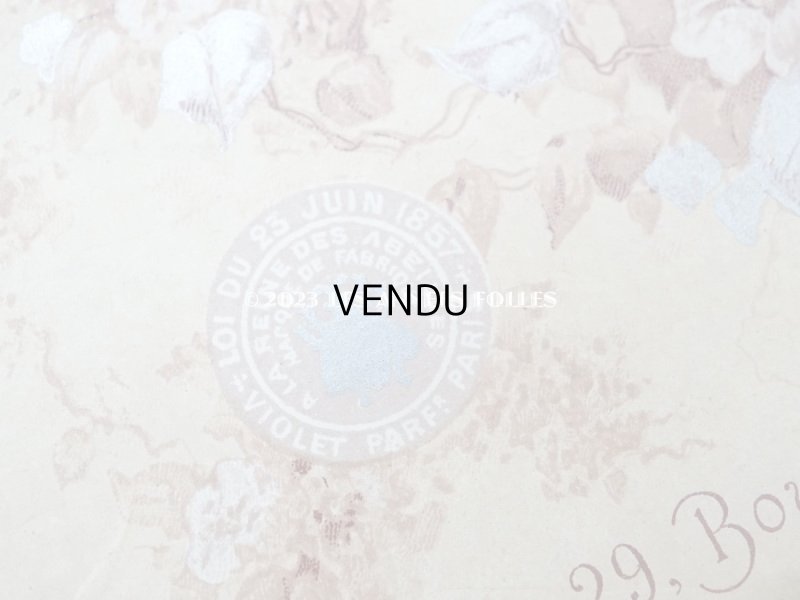 画像5: 19世紀末 アンティーク 菫のソープーボックス SAVON AUX VIOLETTES DE PARME - VIOLET PARIS -