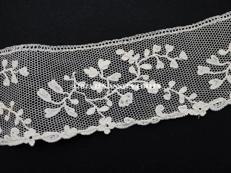 画像2: 19世紀 アンティーク ニードルレースのアプリカシオン 90cm