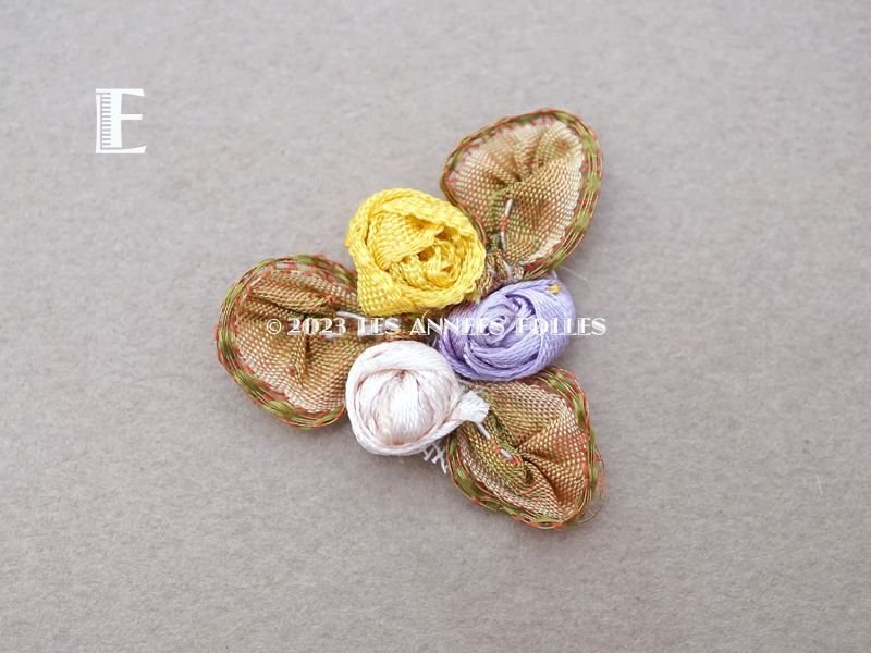 画像8: アンティーク 3職の薔薇のロココモチーフ